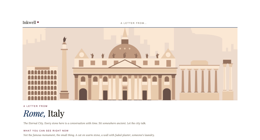 A Letter from Rome: A City Guide for Language Learners